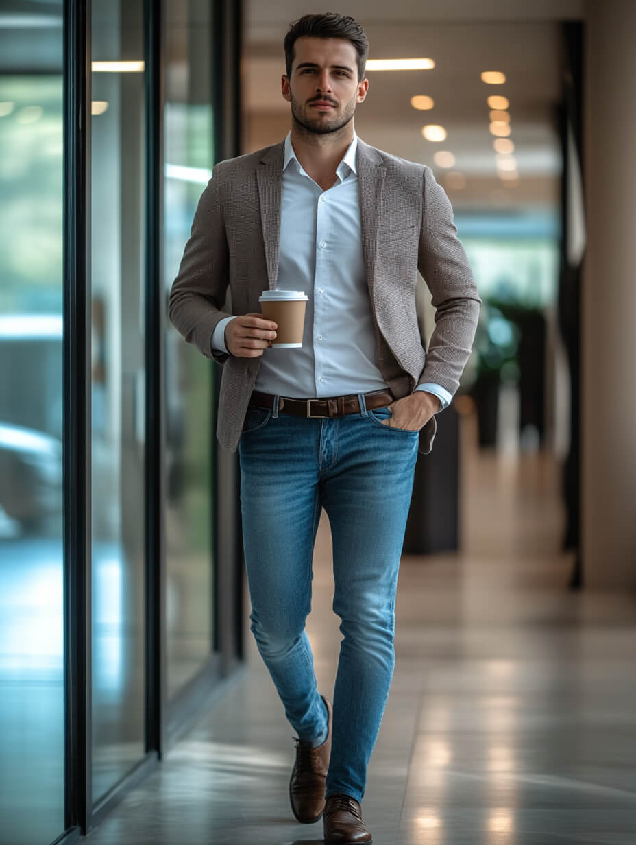 Office Denim Styling - Keep Jeans Looking Professional Enough